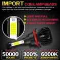 thumbnail image 4 of 4x For Jeep Liberty 2006 2007 6000K Super Bright 9007 9145 LED Headlight Hi/Lo+Fog Lights Bulbs, 4 of 16