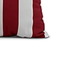 thumbnail image 2 of Simply Daisy, 20" x 20" Rugby Stripe, Stripe Print Outdoor Pillow, Red, 2 of 2