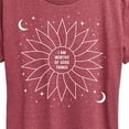 thumbnail image 3 of Instant Message - Celestial Flower Affirmation - Women's Short Sleeve Graphic T-Shirt, 3 of 6