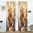 thumbnail image 2 of Bear Christmas Trees Gifts Black Out Curtains 84 Inch Length for Bedroom Living Room Windows 2 Panels Set, 2 of 6
