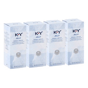 K-Y Jelly Personal Lubricant Quickly Prepares You for Intimacy, 4 oz. pack of 4
