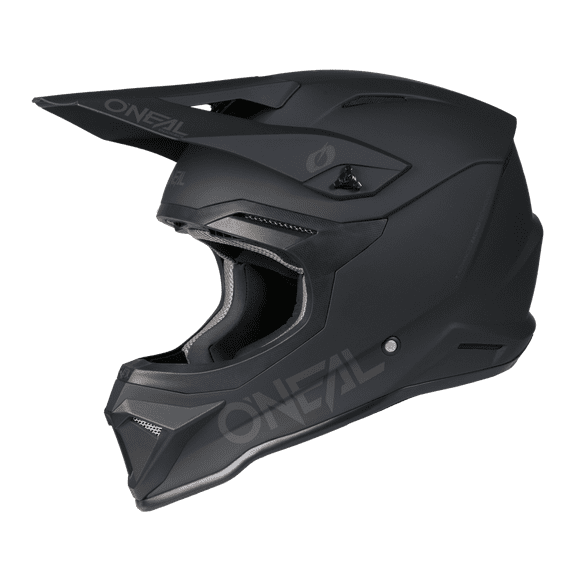 O'NEAL 4 SRS Offroad Helmet Solid Black/Gray X-Small