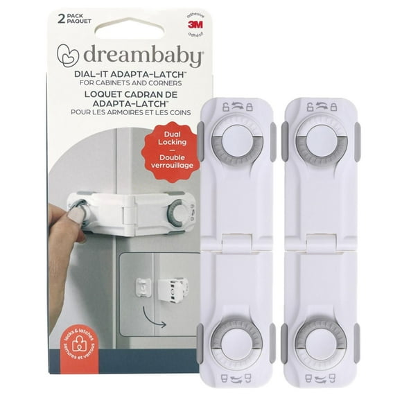 Verrouillage d'angle Dreambaby® Dial-It Adapta™ - paquet de 2
