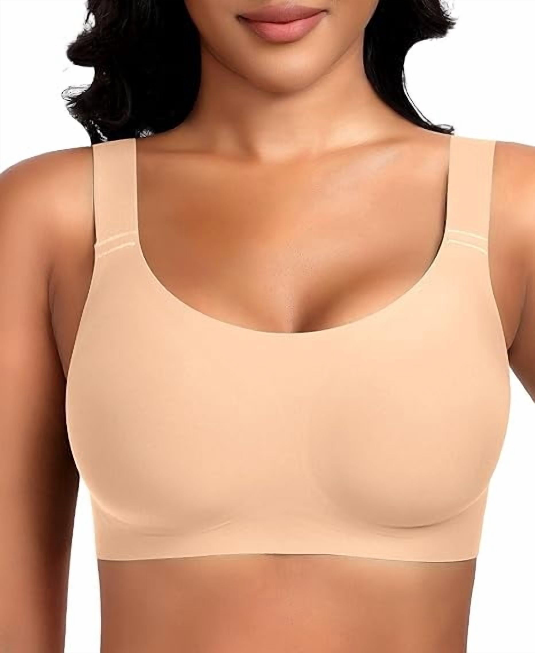 Werena Wireless Bras for Women No Underwire Seamless Full Coverage Comfortable Everyday Bra with Medium Support