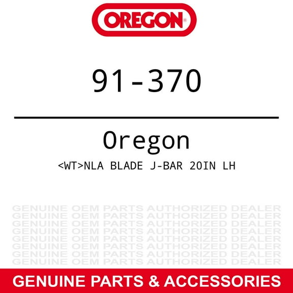 Oregon 91-370 NLA BLADE J-BAR 20IN LH