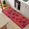 thumbnail image 5 of Red Cheetah Leopard Pattern Kitchen Rug Mat,Kitchen Runner Rugs Non Skid Washable,Decorative Kitchen Floor Mats for Kitchen,Sink,Laundry,17"x47.2", 5 of 7