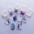 thumbnail image 5 of ✪ 20Pcs/Set Crystal Epoxy Resin Mold Keychain Pendant Casting Silicone Mould Kit, 5 of 7