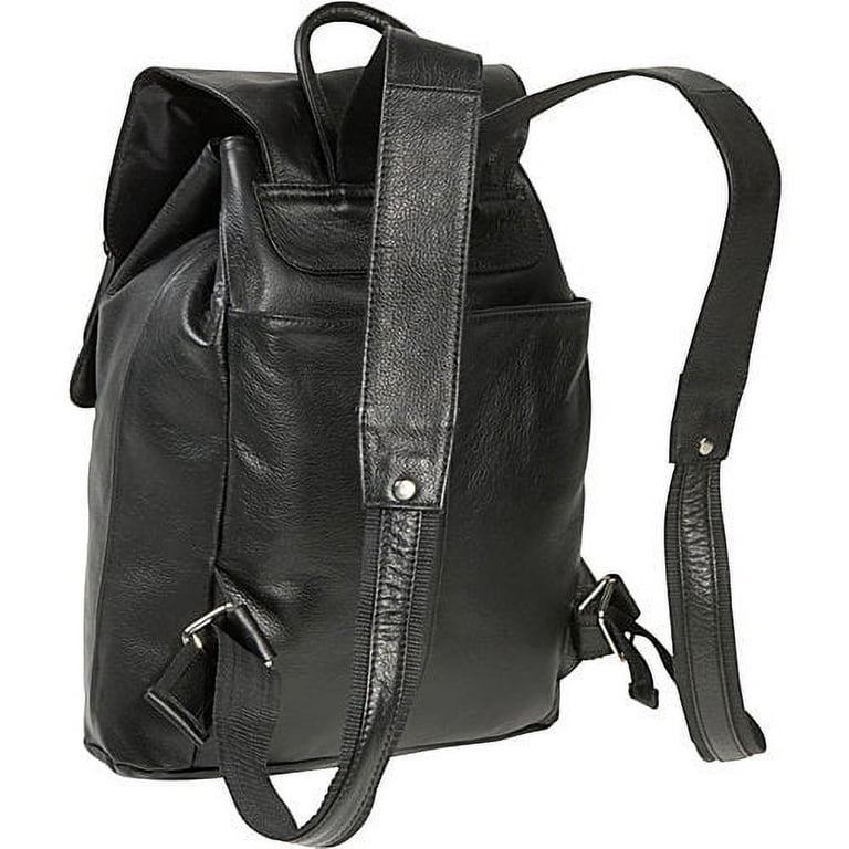 Amerileather Clementi Leather Backpack in Black Color  display picture 3