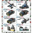thumbnail image 3 of Exercise N Play 1020 Pieces City Police Station  Building Blocks Set, 8 in 1 Mobile Command Center Building Set, Fun Building Toys for Kids Aged 6-12, 3 of 8