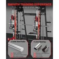 thumbnail image 3 of TROPOW Smith Machine Home Gym All in One, 2200LBS Squat Rack Power Cage Workout Equipment with Smith Bar, LAT Pull-Down Systems, Cable 1, Leg Hold-Down and More Attachments, 3 of 9