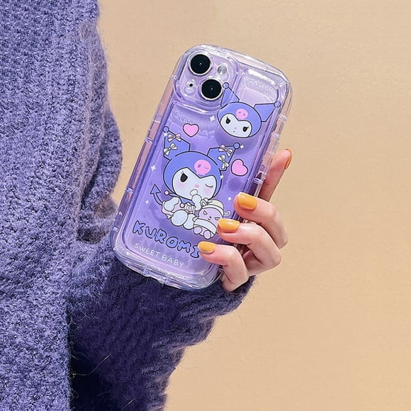 Cinnamoroll Kuromi Kitty Étui en Tpu Lune pour iPhone 13 14 12 Mini 11 Pro Max 14 Plus TP Max XR X 7 8 Plus SE 6 6S Plus Étui