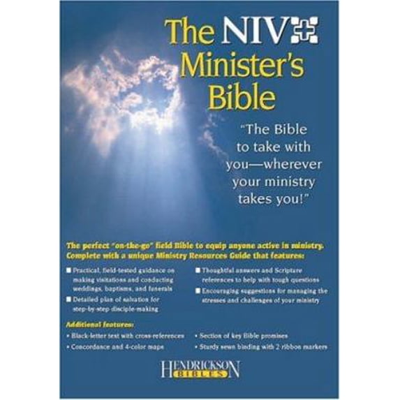 Pre-Owned Holy Bible: New International Version Minister Black Genuine Leather (Hardcover) 1565636392 9781565636392
