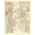 thumbnail image 3 of USGS 20x24 Black Modern Framed Museum Art Print Titled - Carson Nevada Sheet - USGS 1893, 3 of 5