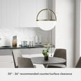 thumbnail image 5 of Hunter - Wedgefield 4-light Alturas Gold, Large Pendant Light, Dimmable, Formal Style, Sphere Shaped, for Bedrooms, Dining, Living Rooms - 19238, 5 of 7