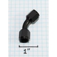 thumbnail image 2 of 10 Pieces Of BLACK AN4 Female to 4AN AN-4 Female 45 Degree Flare Swivel Fitting Adapter BLACK AN4 Female to 4AN AN-4 Female 45 Degree Flare Swivel Fitting Adapter, 2 of 6