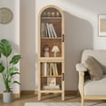 thumbnail image 4 of Tall Arched Storage Display Cabinet, Arched Pantry Cabinet with Doors, Acrylic Glass Doors, 4 of 7