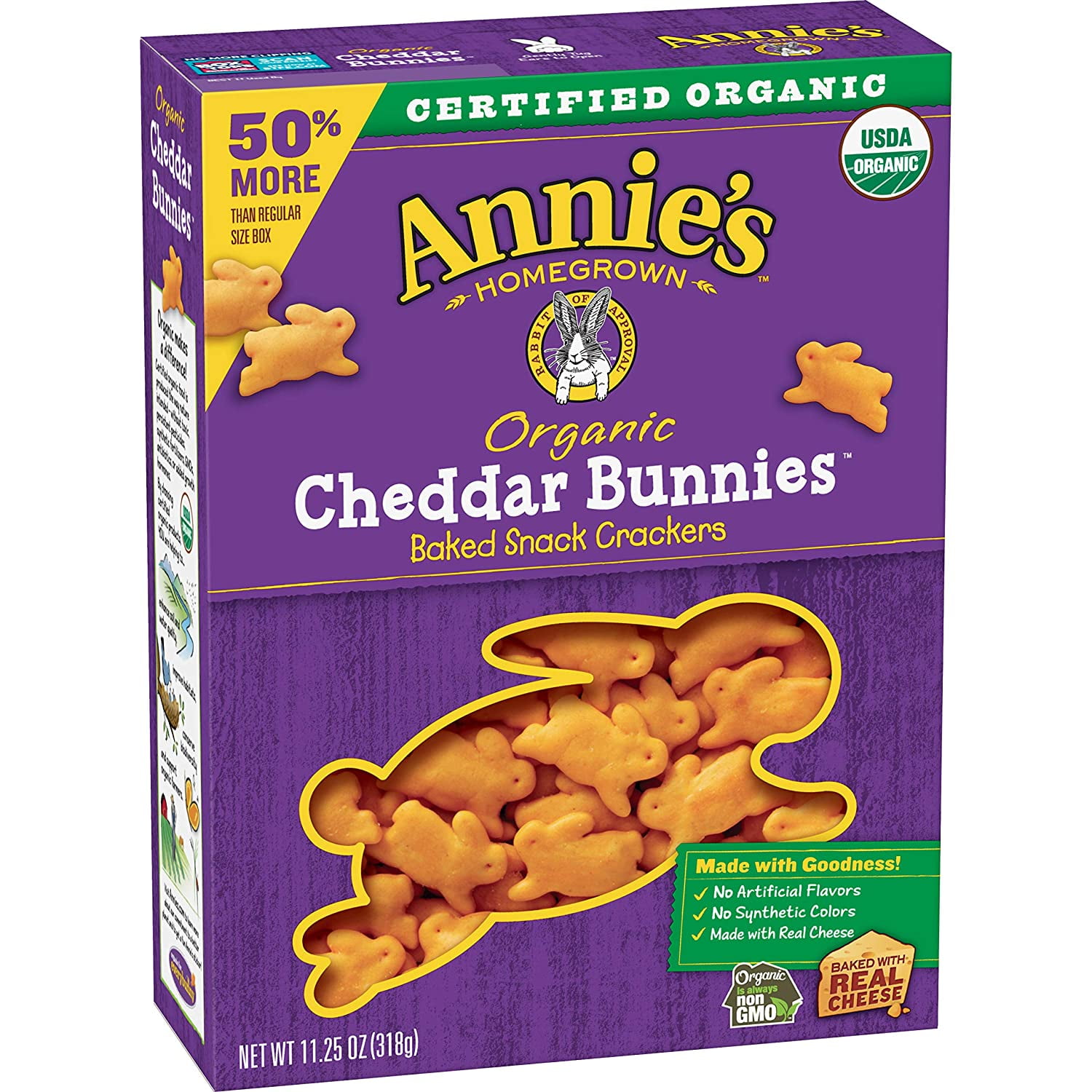General Mills Sales Inc.Annies Organic Cheddar Bunnies Baked Snack