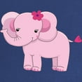 thumbnail image 2 of CafePress - Cute Pink Baby Girl Elephant Maternity Dark T Shir - Maternity Dark T-Shirt, 2 of 3