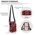 thumbnail image 6 of HELLHERO 4.33"x1.97"x7.09" Women Shoulder Bag, Men, Women with Stylish Two-Tone Wolf Pattern Design, 6 of 7