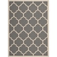 thumbnail image 1 of Safavieh Courtyard Polypropylene Large Rectangle Rug CY6914-246-9 in Anthracite and Beige, 1 of 1