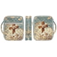 thumbnail image 2 of ZUXONGSY Cross Lily Print Multi-Pocket Bible Bag for Women – Scripture Carrier Portable Travel Organizer for ChuZU, Study, Work, Essentials, 2 of 7