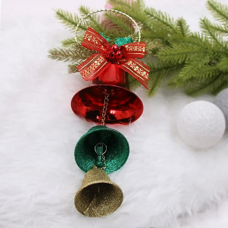 Lot of THREE (3) Door Knob Hanger Jingle Bells - Large Bells - Christmas  Decor