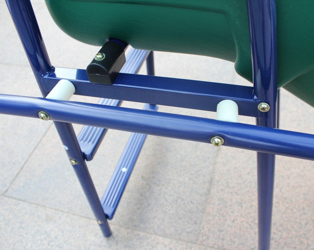 AMPOOCA 4-in-1 Blue A-Frame Swing Set with 2 Swings, Glider, Slide, Steel Frame Blue, 72.69 lb