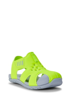 Wonder Nation Neon Bump Toe Beach Sandal (Toddler Boys)