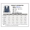 thumbnail image 3 of SKYLINEWEARS Women's Hooded Denim Jacket Long Sleeve Layered Drawstring Hoodie Washed Jean Jacket L-Blue X-Large, 3 of 6