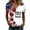 #07 Deep Red, variant on Usa Flag 250 Years Of Freedom Shirts for Women United States Stars and Stripes Print V-Neck Cute Tops Freedom Classic Fit Soft Summer Casual T-Shirts,L,#07 Pink