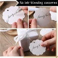 thumbnail image 3 of 100PCS Gift Tags with String, 2.4X 2.4 inch Round Circle Blank Hang Tags for Clothing DIY Crafts Wedding Holiday(White), 3 of 6