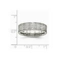 thumbnail image 7 of Stainless Steel Polished CZ Ring Size: 11; for Adults and Teens; for Women and Men, 7 of 7