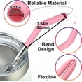 thumbnail image 2 of Bexikou 12 Pcs Reusable Metal Straw Covers,Silicone Straw Tips,Soft Reusable Straws Tips,Pink Food Grade Straws Tips CoversFit for 8mm/0.31"Stainless Steel Straws, 2 of 6