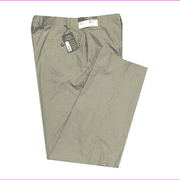 Ralph Lauren Men Relaxed Fit Flat-Front Checked Dress Pants, Olive 33X30