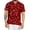 A-Red318, variant on Men's Houndstooth Print Casual Shirts Regular Fit Button Down Summer Top Breathable Vacation Style Beach Tee