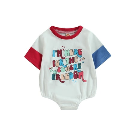 

Bagilaanoe Newborn Baby Girl Boy Rompers Letter Print Short Sleeve Bodysuits 3M 6M 12M 18M Infant Casual One Piece Short Jumpsuit