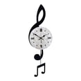 thumbnail image 1 of Reloj de pared con notas musicales, analógico, moderno, fácil de leer, decorativo, silencioso, sin tictac. S, 1 of 8