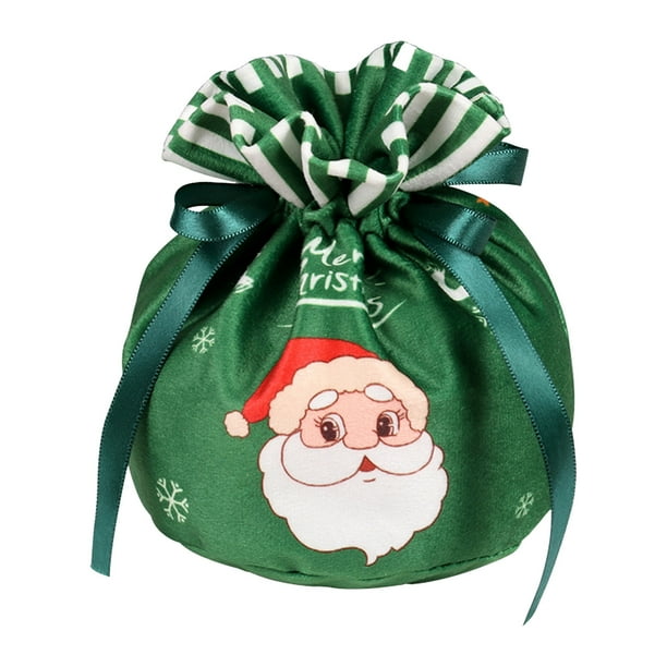 Bolsas de Regalo de Navidad Bolsa de Regalo de Cordón de Navidad Bolsa de Embalaje de Dulces de Navidad Bolsa de Almacenamiento Reutilizable, Adecuada para Regalo de Navidad Bolsa de Embalaje de Regal