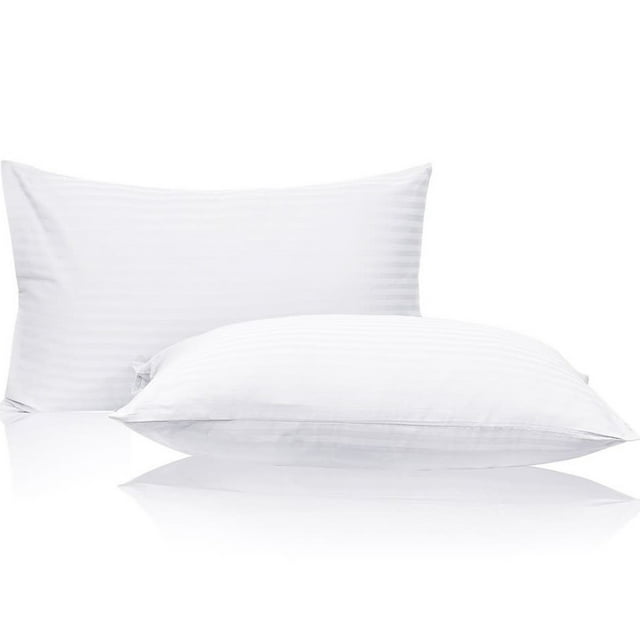 Mary's Collection Standard Size Pillow Protector Zipper 2 Pack 100