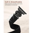 thumbnail image 4 of Wearlizer Slim Braided Magnetic Band Compatible with Apple Watch Band 38/40/41/42/44/45/46/49mm Women, Thin Stretchy Nylon Celtic Knot Dressy Strap for iWatch Series 11 10 9 8 7 6 5 4 SE Ultra 3 2 1, 4 of 6