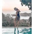 thumbnail image 3 of Beach Maillot Cover Up Femmes Crochet Bikini Coverups Été Piscine Maillots de Bain Pompon Robe, 3 of 5