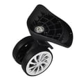 thumbnail image 4 of 2 Pcs Roues de Valise, Roues Pivotantes de Remplacement pour Valise de Voyage Roulements en Plastique (A57), 4 of 5