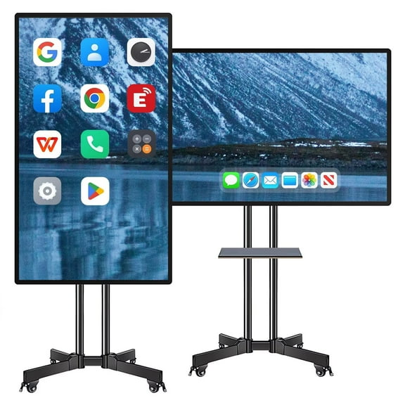 BELNET Smart TVs for Classroom, 49 Inch Touch Screen All-In-One Multi-Touch Dual System Interactive Whiteboard for Living Room and Education(Include Wall Mount)