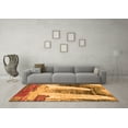 thumbnail image 3 of Ahgly Company Indoor Rectangle Abstract Orange Modern Area Rugs, 2' x 4', 3 of 4