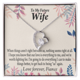 thumbnail image 2 of À Ma Fiancée, Je Ferai Tout Mieux pour Toujours Collier w Message Card, 2 of 8