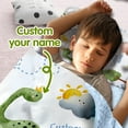 thumbnail image 2 of AOLOA Personalized Dinosaur Nap Mat for Kids – Soft Fleece Toddler Sleeping Mat with Custom Name – Ideal for Daycare, Preschool, and Travel(Cushions + Pillows22.5"x55"+Blanket size: 33.5" x 45"), 2 of 8