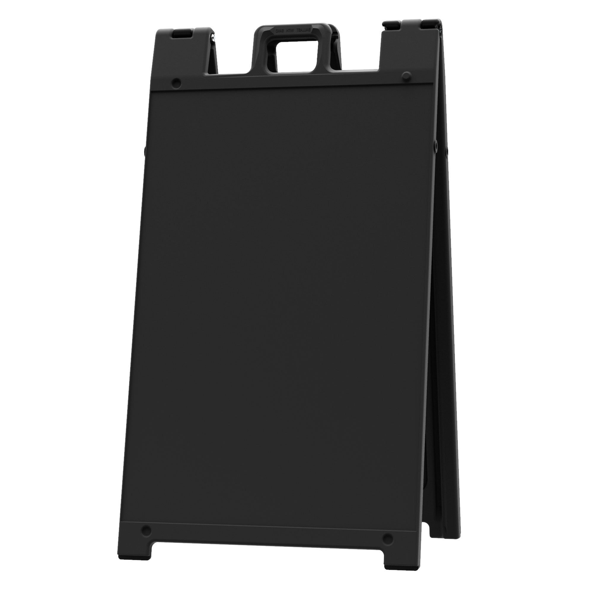 Plasticade Deluxe Signicade Portable Folding Double Sided Sign Stand Black 