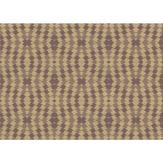 Ahgly Company Machine Washable Indoor Rectangle Transitional Brown Sand Brown Area Rugs, 7' x 9'