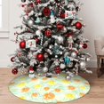 thumbnail image 5 of Sikiie Tree Palms Lemon 30-48 inches {designName} Print Christmas Tree Skirt Snowman Xmas Tree Skirt with Edge Christmas Decorations for Holiday Party36", 5 of 7