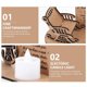 thumbnail image 4 of Creative Xmas Wooden Decor for Decor 1Pcs Khaki Wood DIY Ornament, 4 of 5